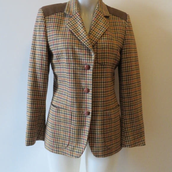 HENRY COTTONS TWEED BLAZER SIZE-40/ US medium - Picture 2 of 8